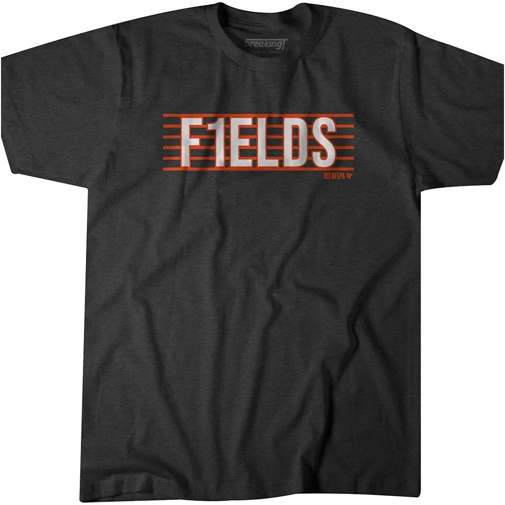 Justin Fields #1 Chicago Bears NFL Football T Shirt Men's Extra Large NWT